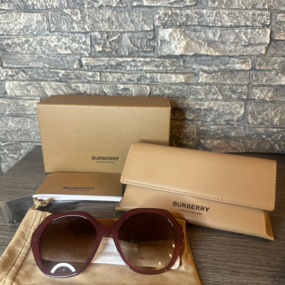 Burberry Women's Burgundy Sunglasses